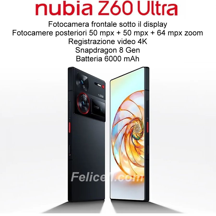 acquista nubia z60 ultra 16 gb 512 gb